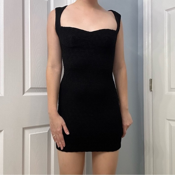 Opening Ceremony Dress Mini Bodycon Fitted Black Cocktail Party Sexy Size Small - Picture 1 of 6